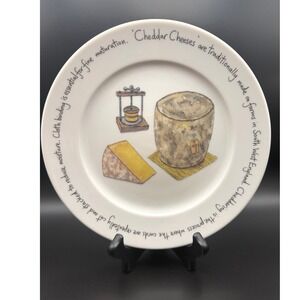 Rare Richard Bramble Paxton & Whitfield Cheddar Cheese Plate 8in New in Box